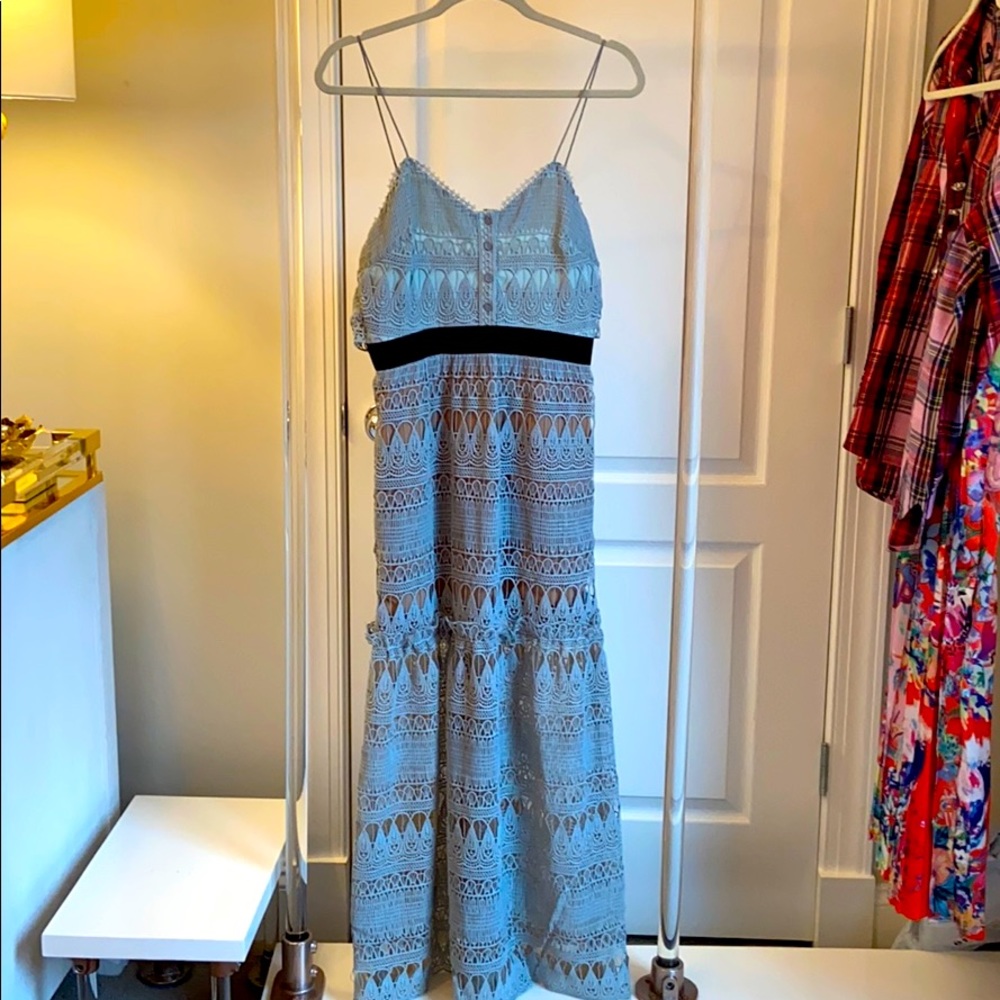Self Portrait Signature Guipure Lace Dress